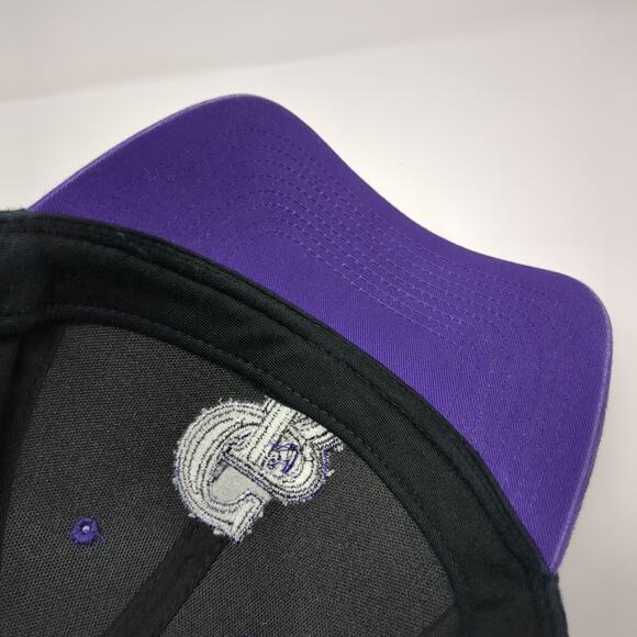 Fan Favorite Strapback Hat Black OSFA Colorado Rockies Embroidered Logo MLB - Picture 7 of 10